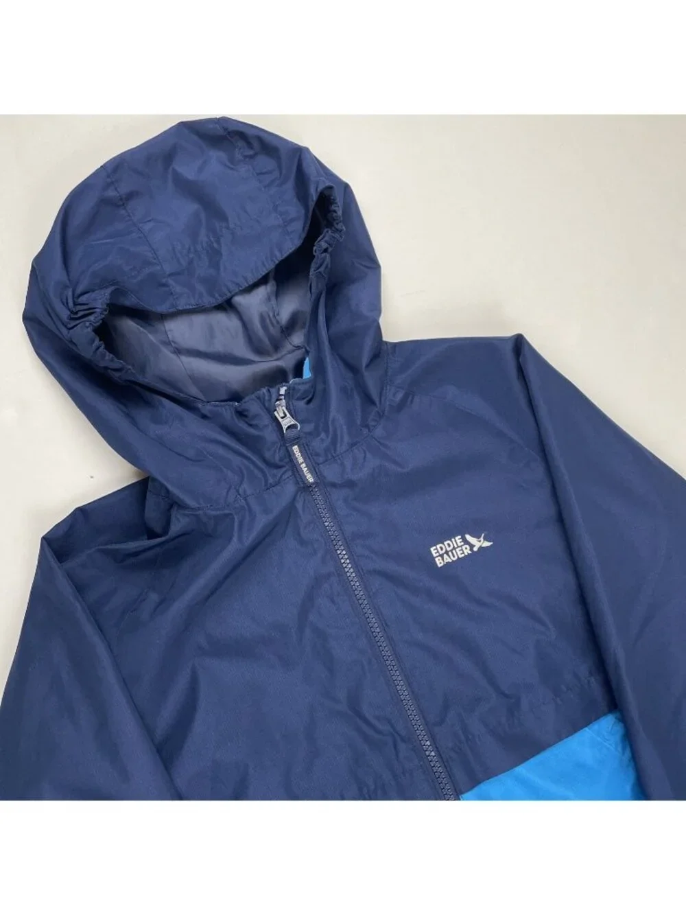 Eddie Bauer 3-in-1 Jacket Boys M (10/12) Blue Hooded Shell Only